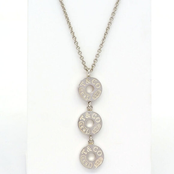 Tiffany Handbags - Tiffany Triple Circle Sterling Silver Necklace